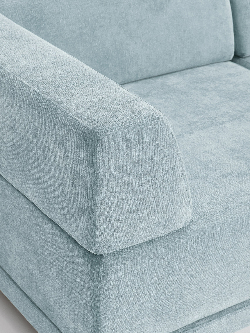 Terim Plus Köşe Koltuk Açık Mavi Dokuma Kumaş