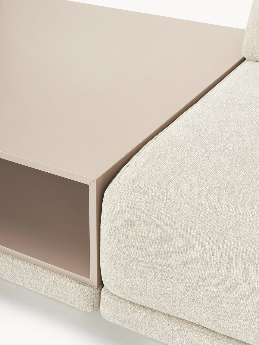 Terim Plus Köşe Koltuk Bej Dokuma Kumaş