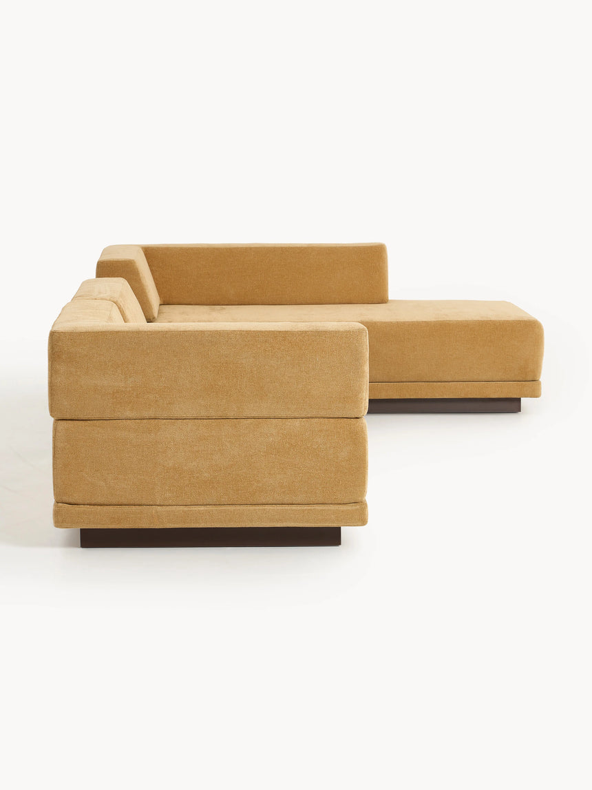 Terim Plus Köşe Koltuk Hardal Sarısı Dokuma Kumaş