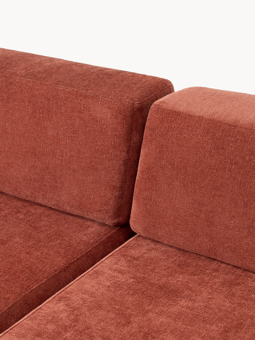 Terim Plus Köşe Koltuk Kırmızı Dokuma Kumaş