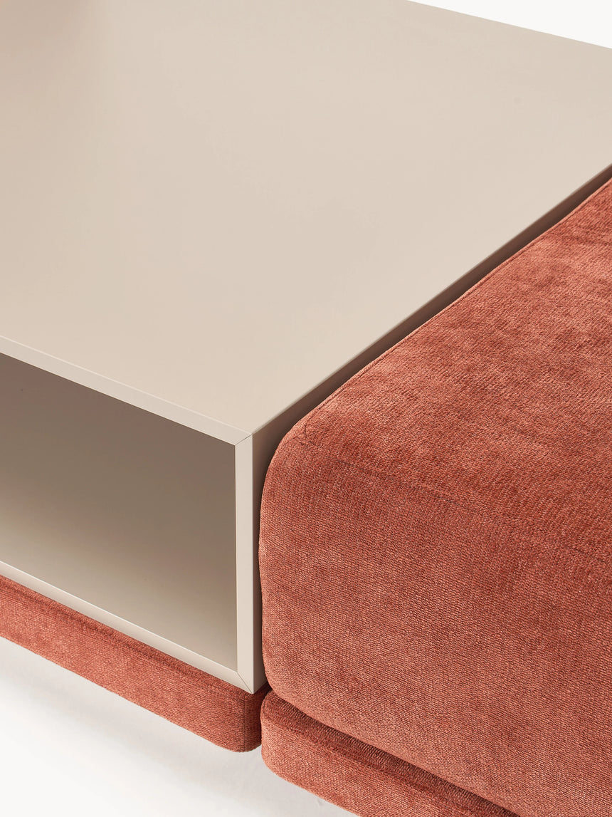 Terim Plus Köşe Koltuk Kırmızı Dokuma Kumaş