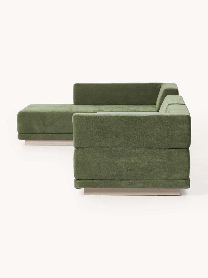 Terim Plus Köşe Koltuk Yeşil Dokuma Kumaş