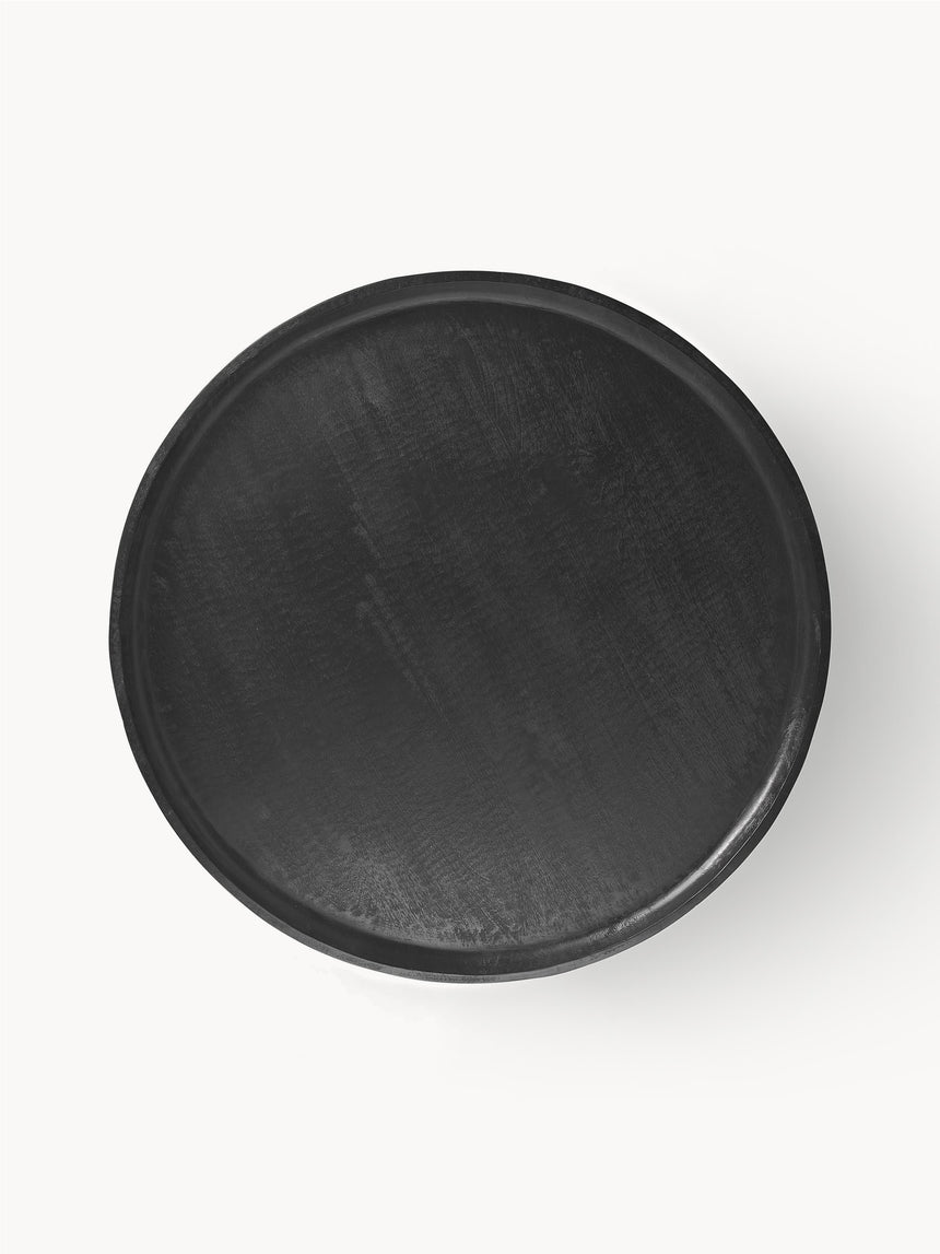 Torku Ahşap Yuvarlak Orta Sehpa Siyah