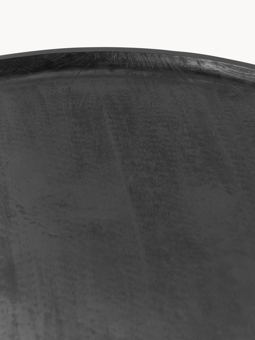 Torku Ahşap Yuvarlak Orta Sehpa Siyah