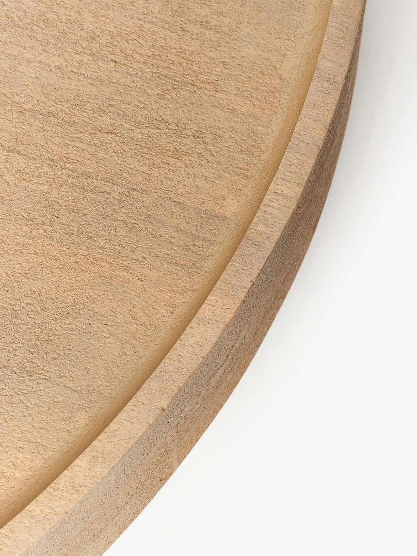 Torku Plus Ahşap Yuvarlak Orta Sehpa Natürel