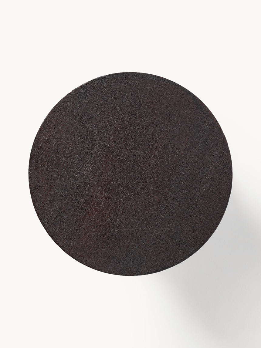 Torna Ahşap Yuvarlak Yan Sehpa Venge