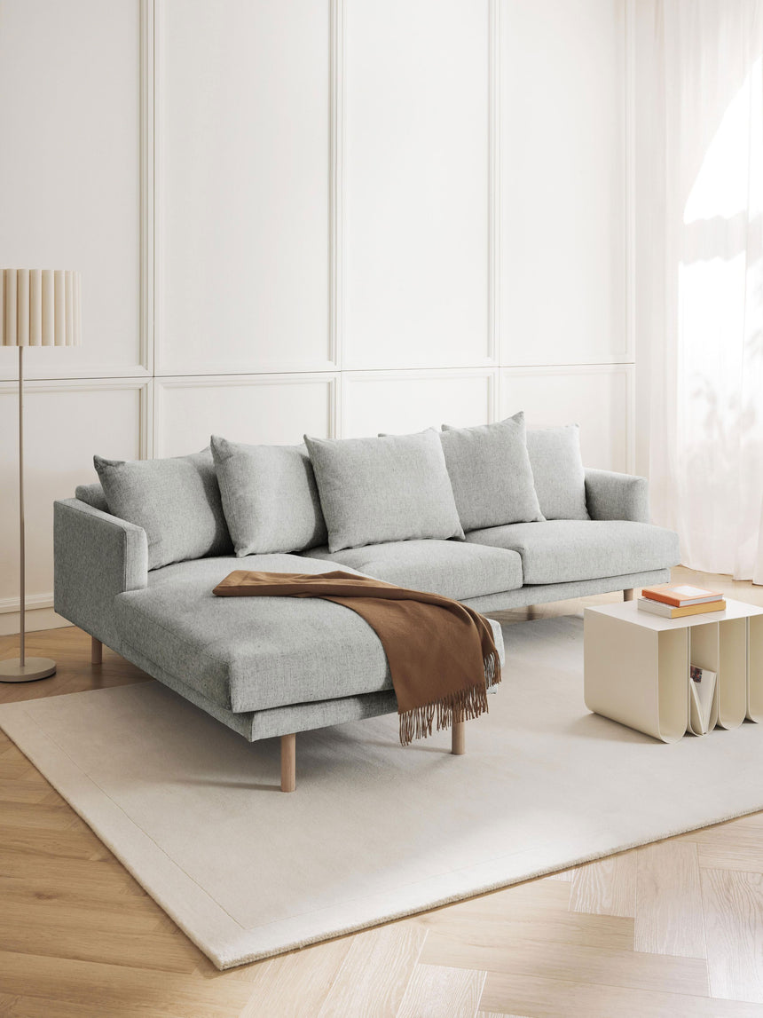 Trilye Köşe Koltuk Açık Gri