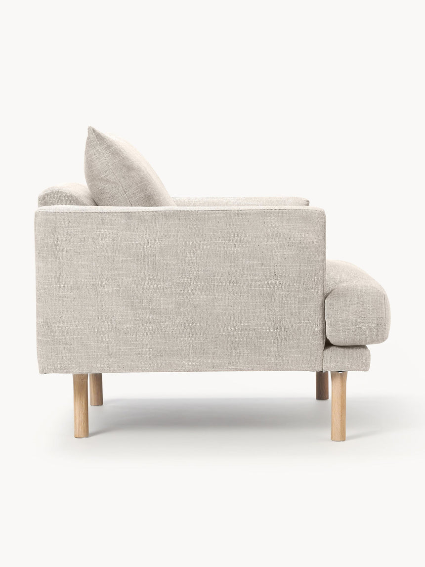 Trilye Tekli Koltuk Açık Bej