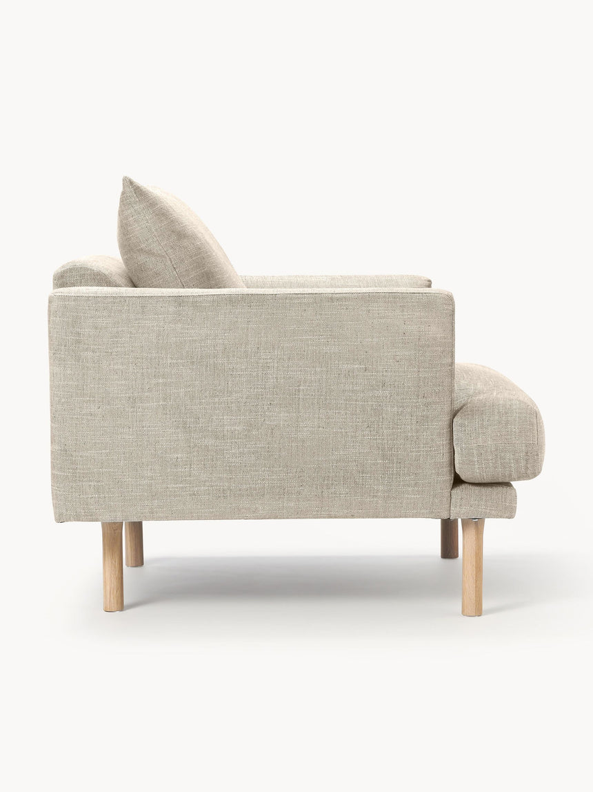 Trilye Tekli Koltuk Bej