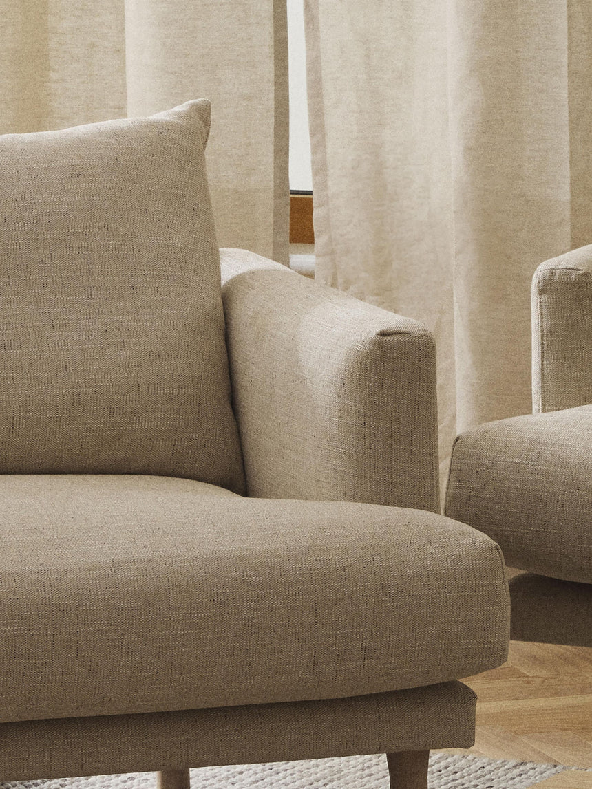 Trilye Tekli Koltuk Bej