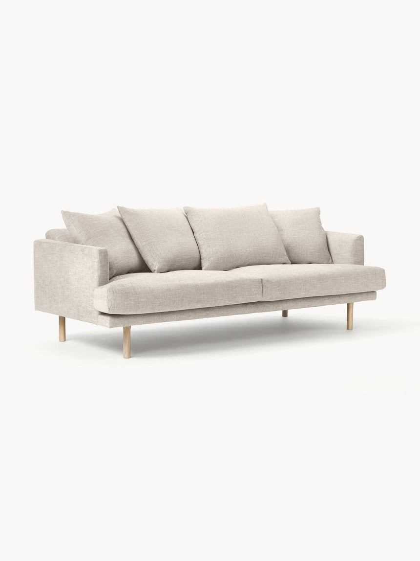 Trilye Üçlü Koltuk Açık Bej