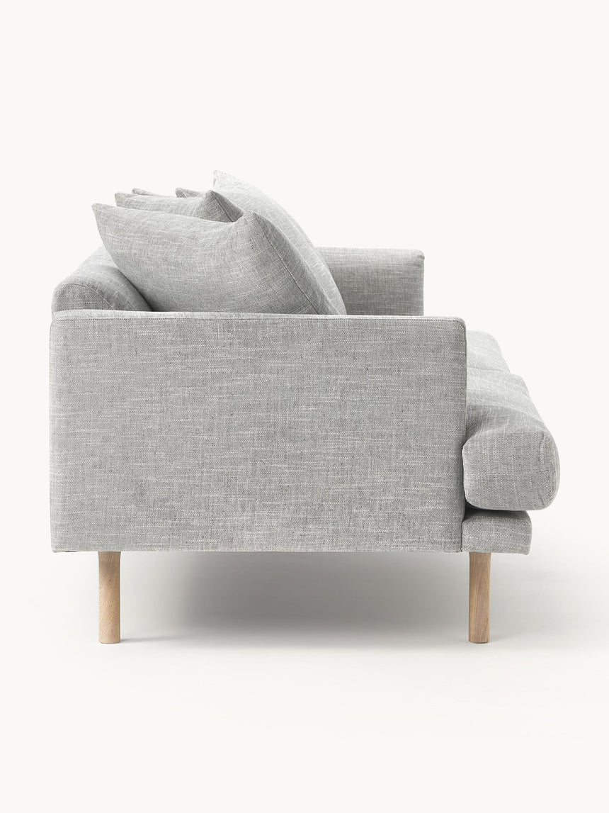 Trilye Üçlü Koltuk Açık Gri