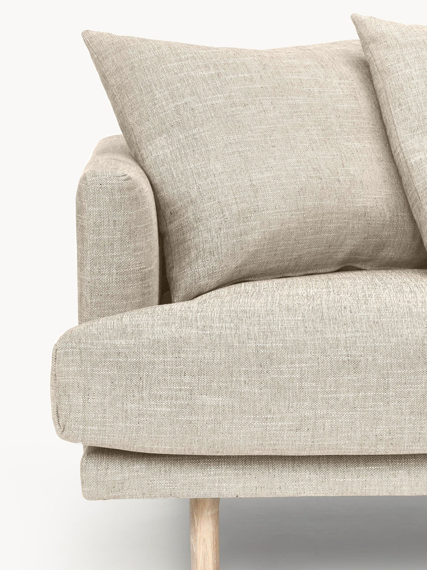 Trilye Üçlü Koltuk Bej