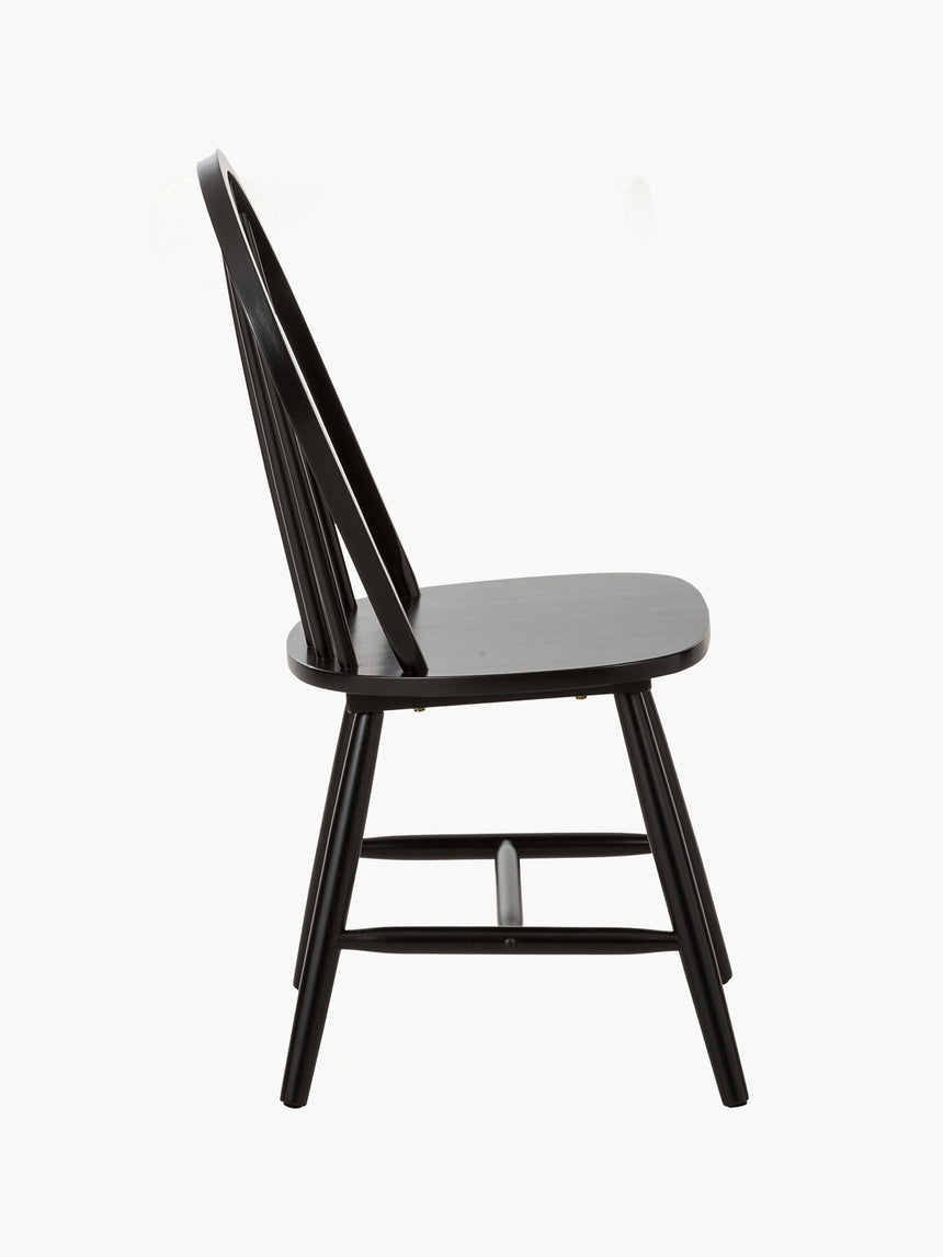 Vilma Ahşap Sandalye Siyah