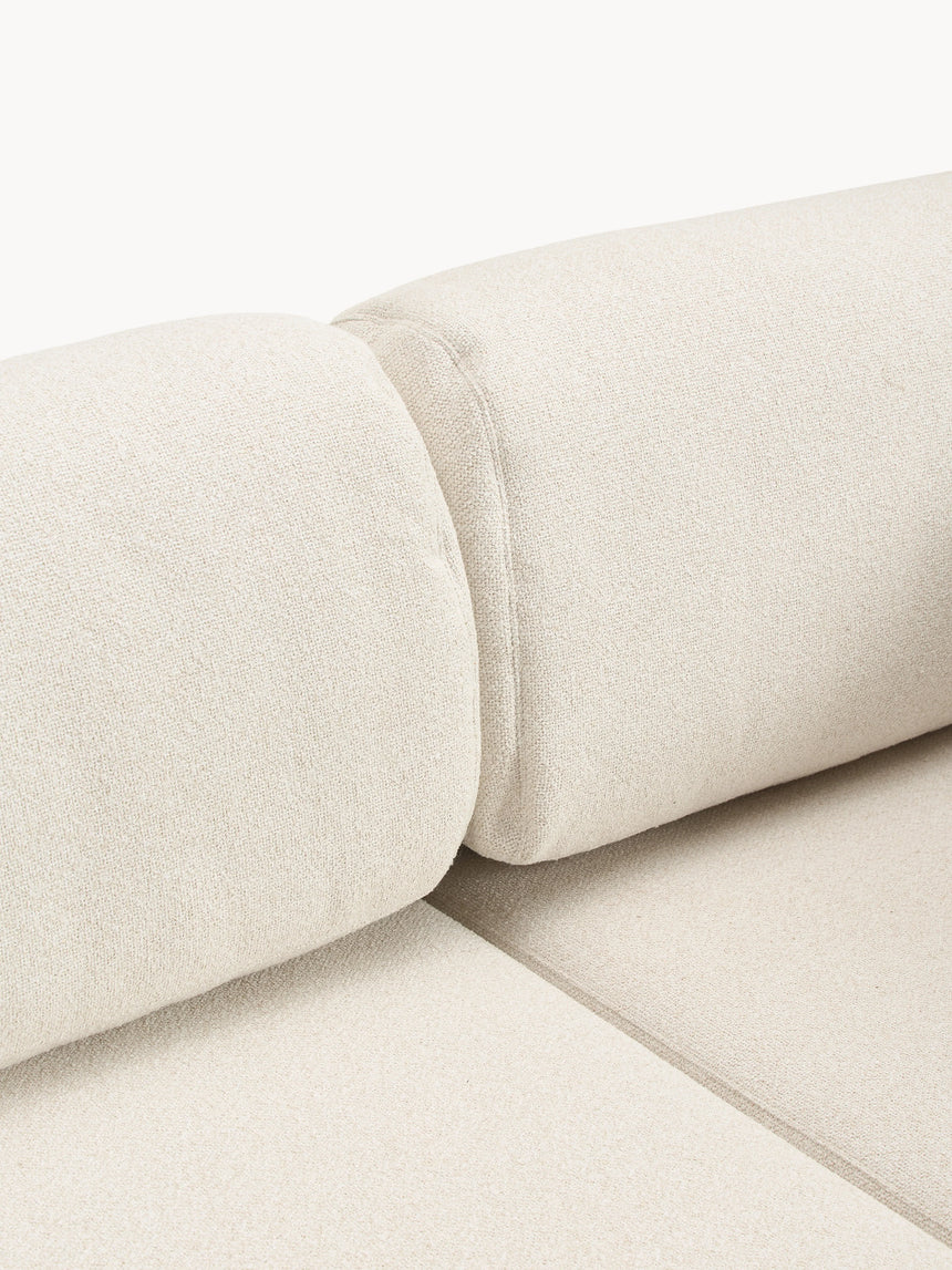 Voys Bazalı Köşe Koltuk Kırık Beyaz Şönil