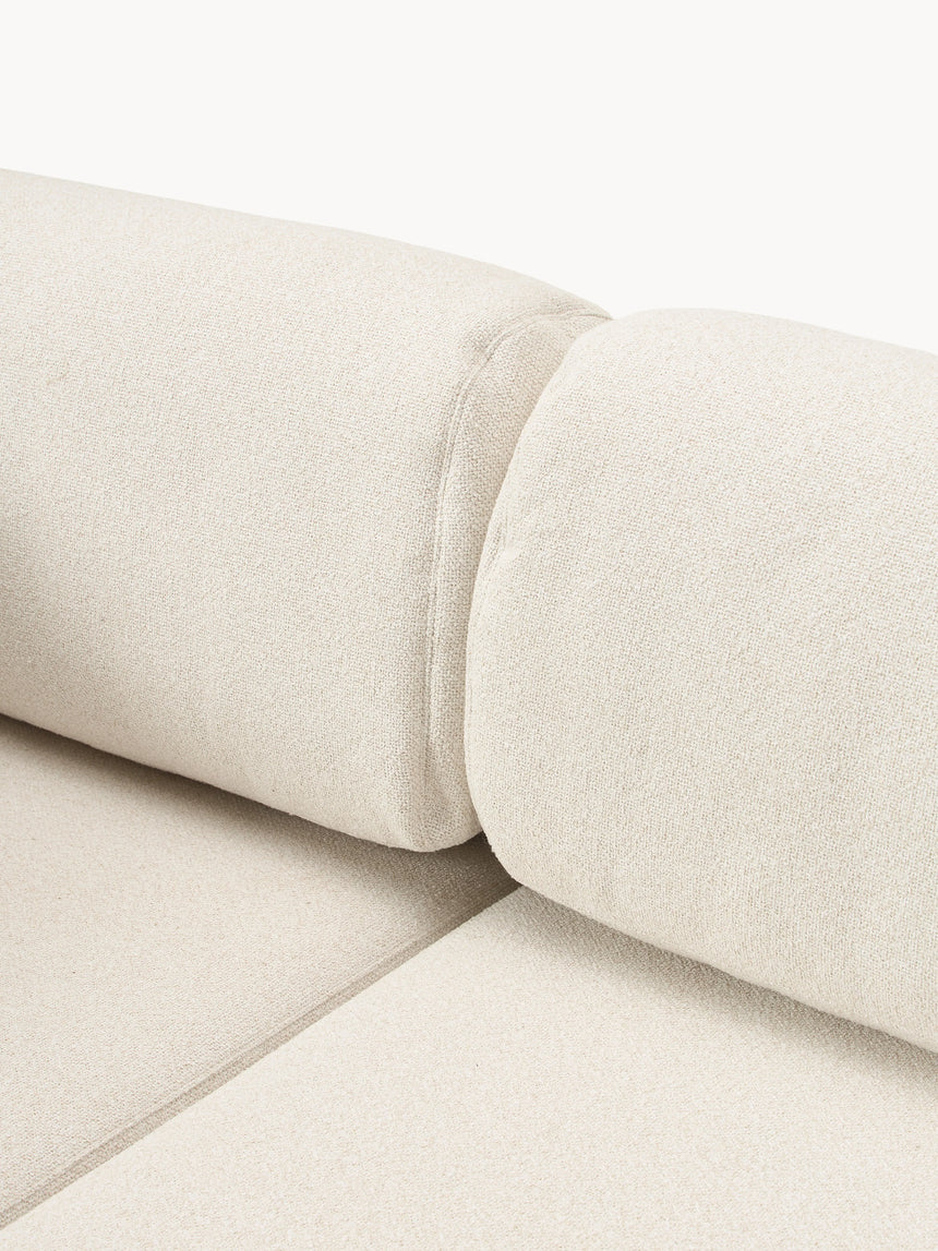 Voys Bazalı Köşe Koltuk Kırık Beyaz Şönil