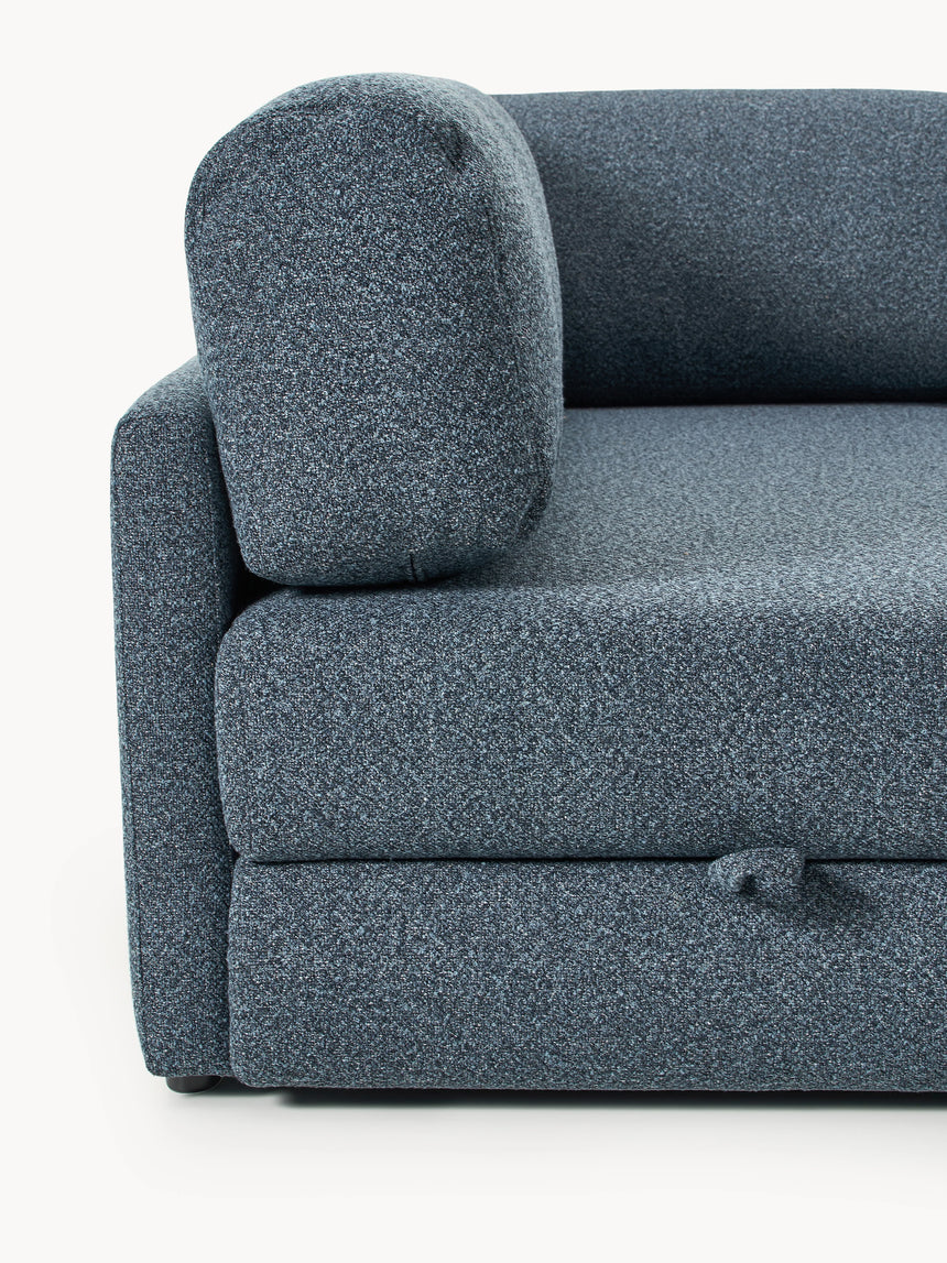 Voys Bazalı Köşe Koltuk Mavi Şönil