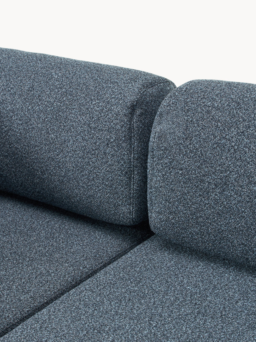 Voys Bazalı Köşe Koltuk Mavi Şönil