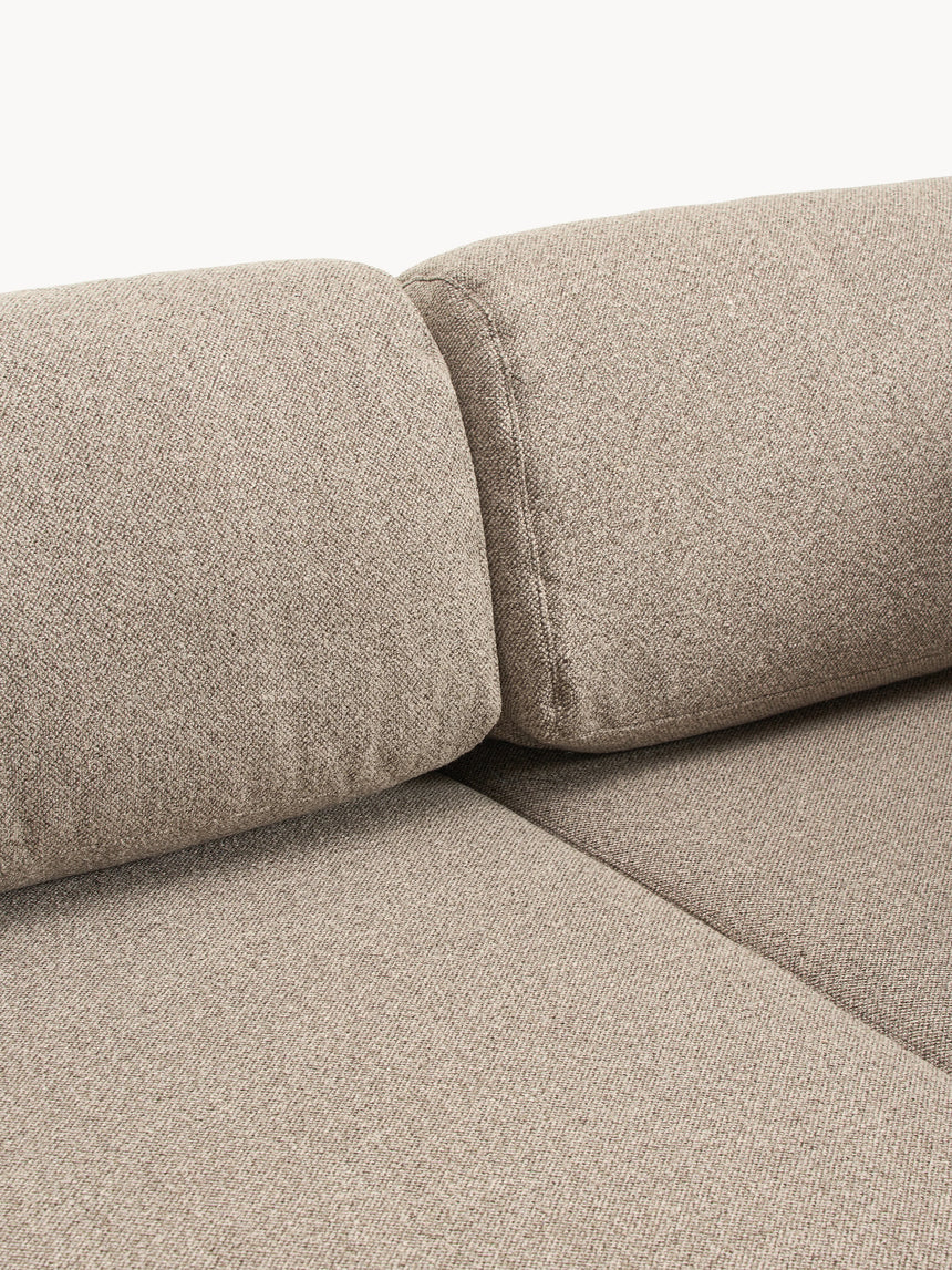 Voys Bazalı Köşe Koltuk Sütlü Kahve Şönil