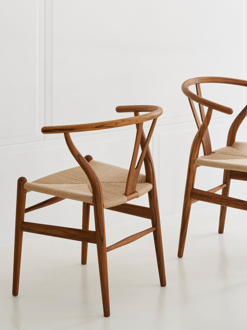 Wishbone Hasır İşlemeli Ahşap Sandalye Meşe