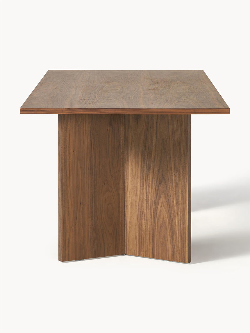 Yay Dikdörtgen Ahşap Yemek Masası Ceviz