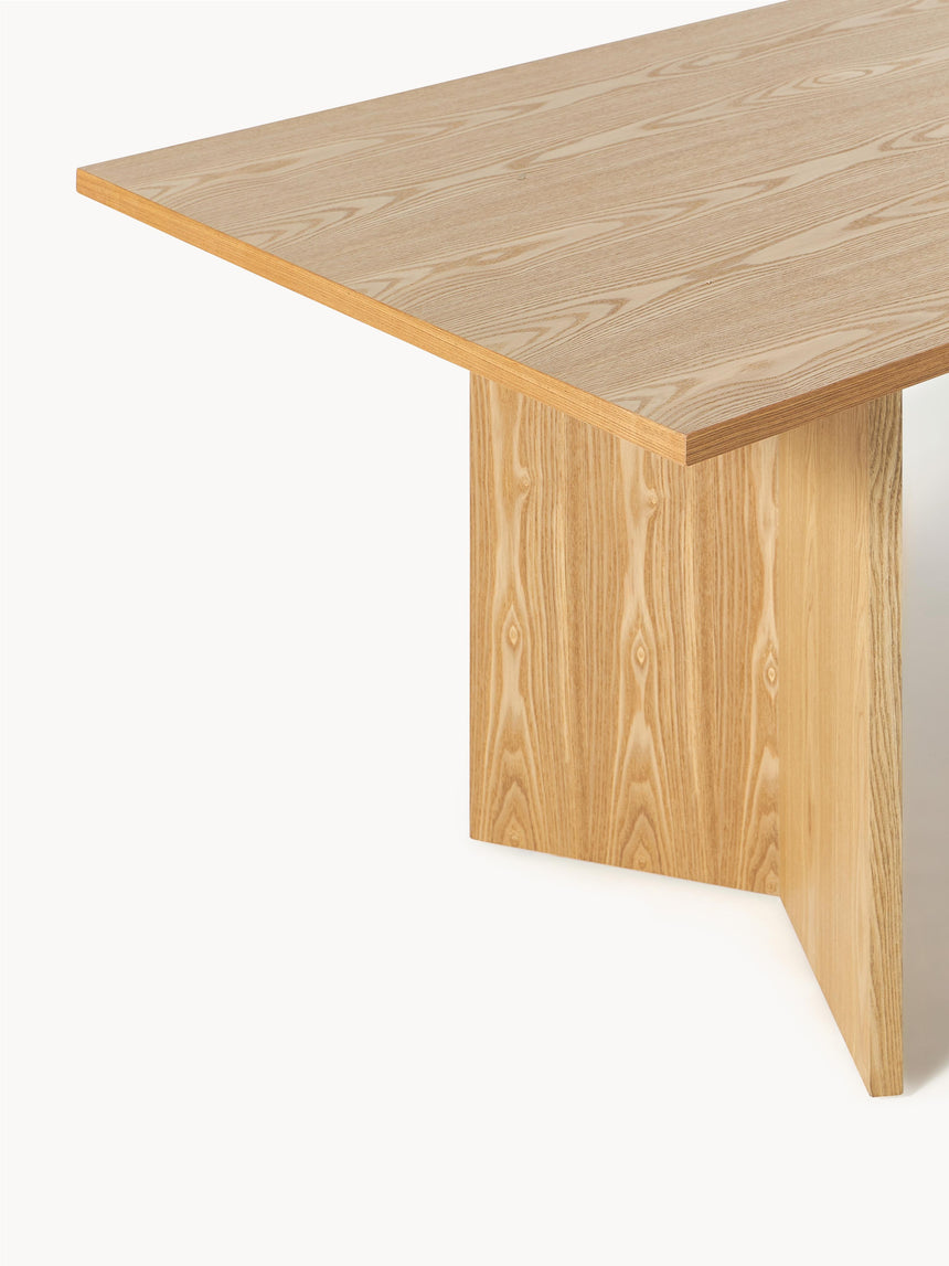 Yay Dikdörtgen Ahşap Yemek Masası Dışbudak