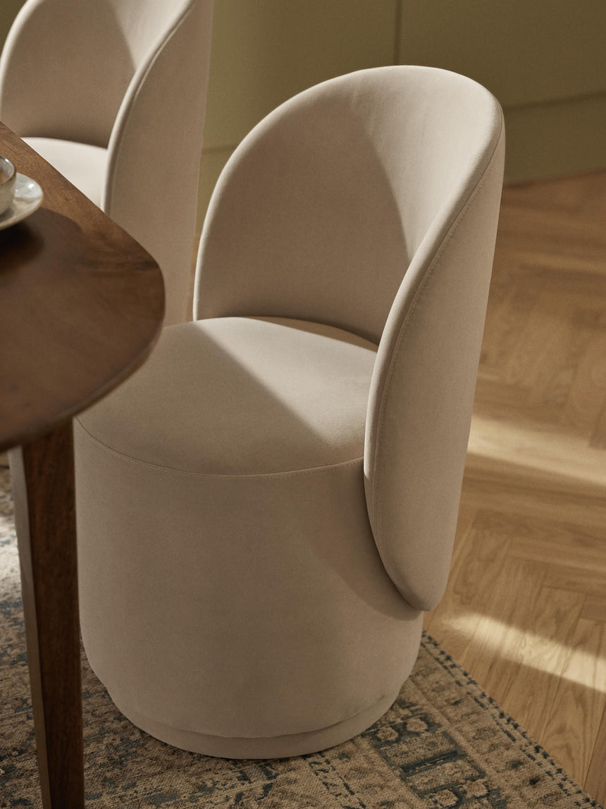 Zafira Kumaş Sandalye Bej