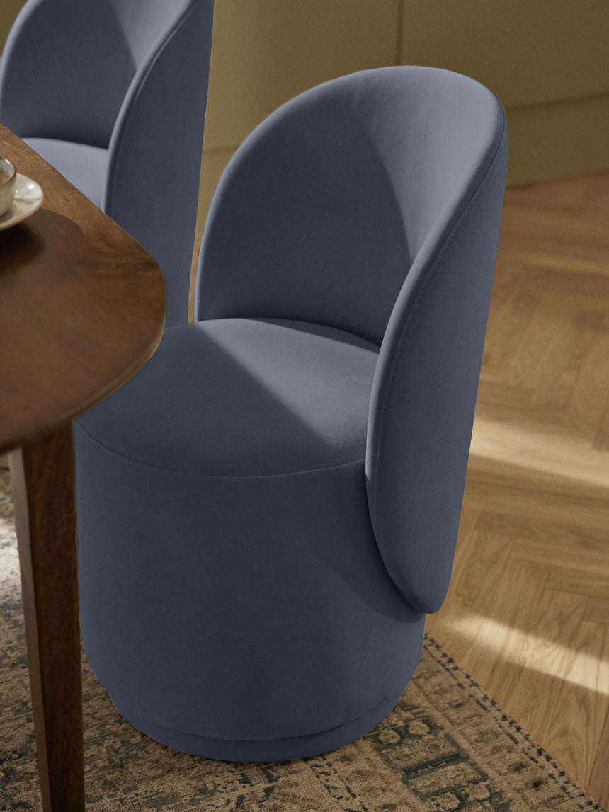 Zafira Kumaş Sandalye Gri Mavi