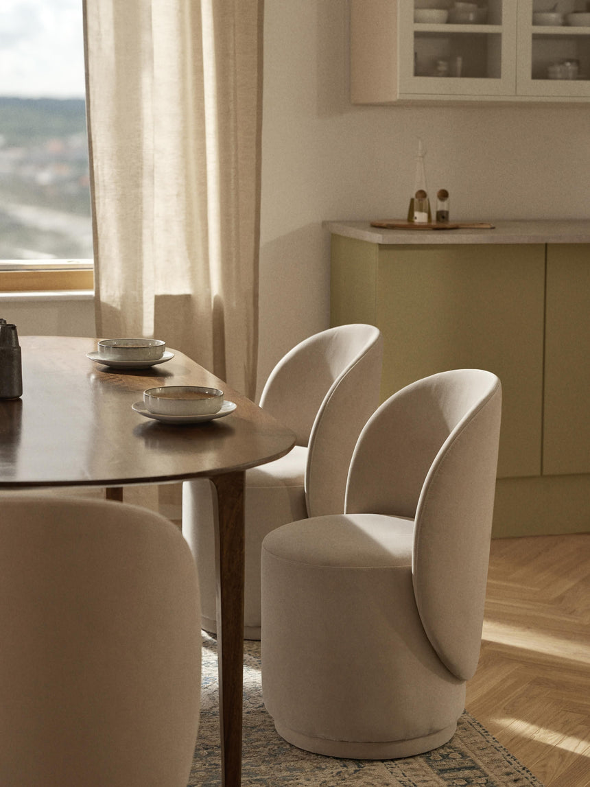 Zafira Kumaş Sandalye Kırık Beyaz