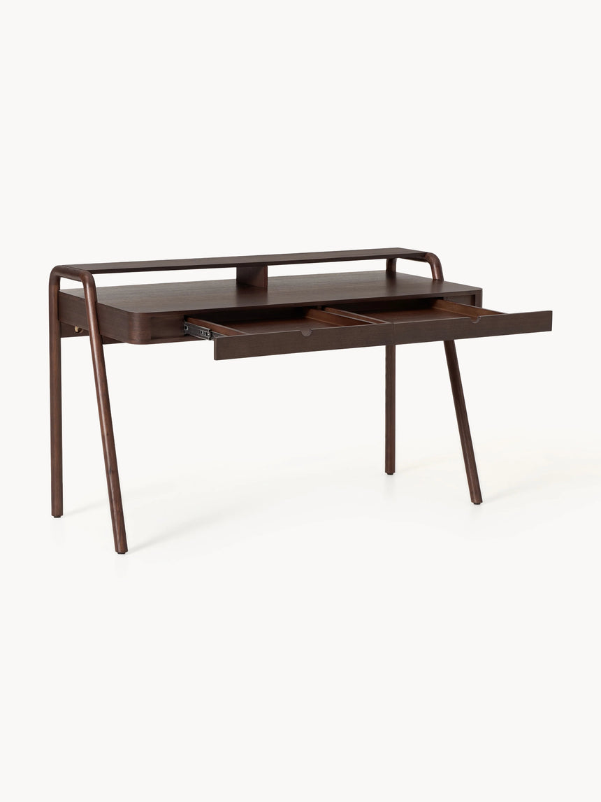 Adel Çekmeceli Ahşap Çalışma Masası Ceviz