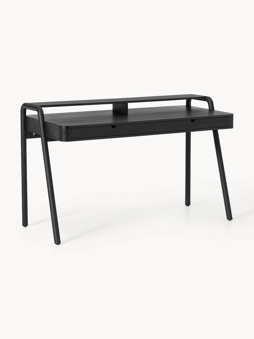 Adel Çekmeceli Ahşap Çalışma Masası Siyah