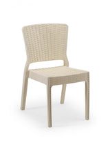 Antares Rattan Görünümlü Polipropilen Sandalye Bej