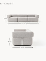 Apple Dörtlü Koltuk Gri Bukle