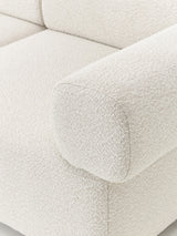 Apple Dörtlü Koltuk Kırık Beyaz Bukle