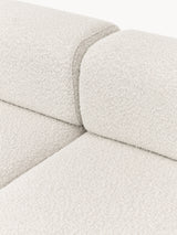 Apple Dörtlü Koltuk Kırık Beyaz Bukle