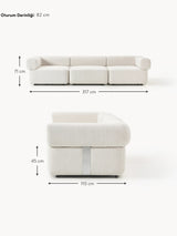 Apple Dörtlü Koltuk Kırık Beyaz Bukle