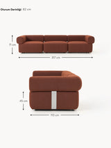 Apple Dörtlü Koltuk Terakota Bukle