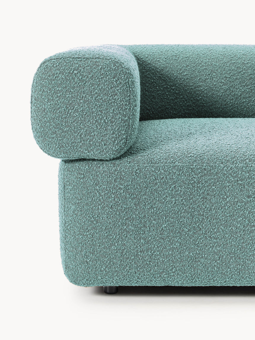 Apple Dörtlü Koltuk Turkuaz Bukle