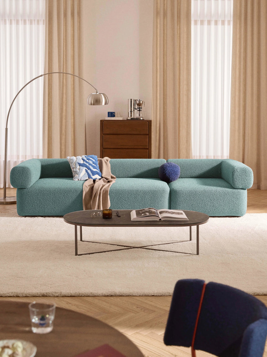 Apple Dörtlü Koltuk Turkuaz Bukle