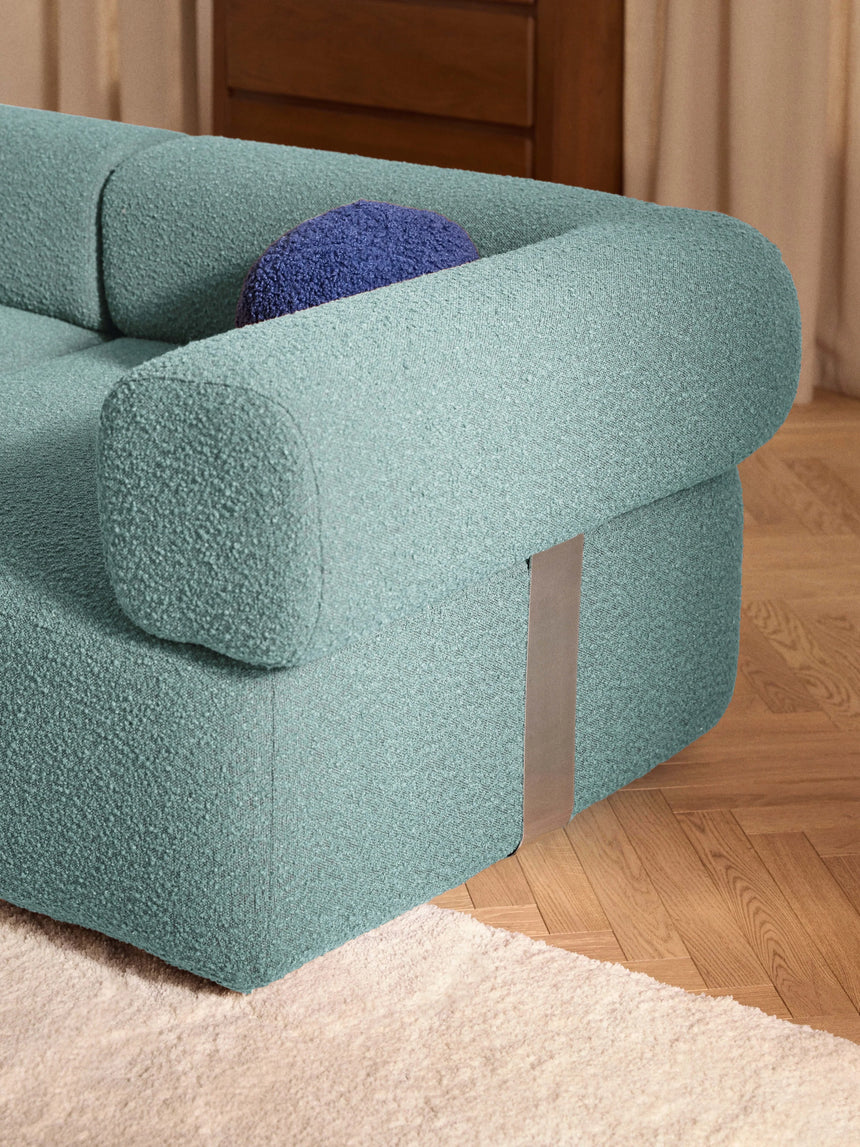 Apple Dörtlü Koltuk Turkuaz Bukle