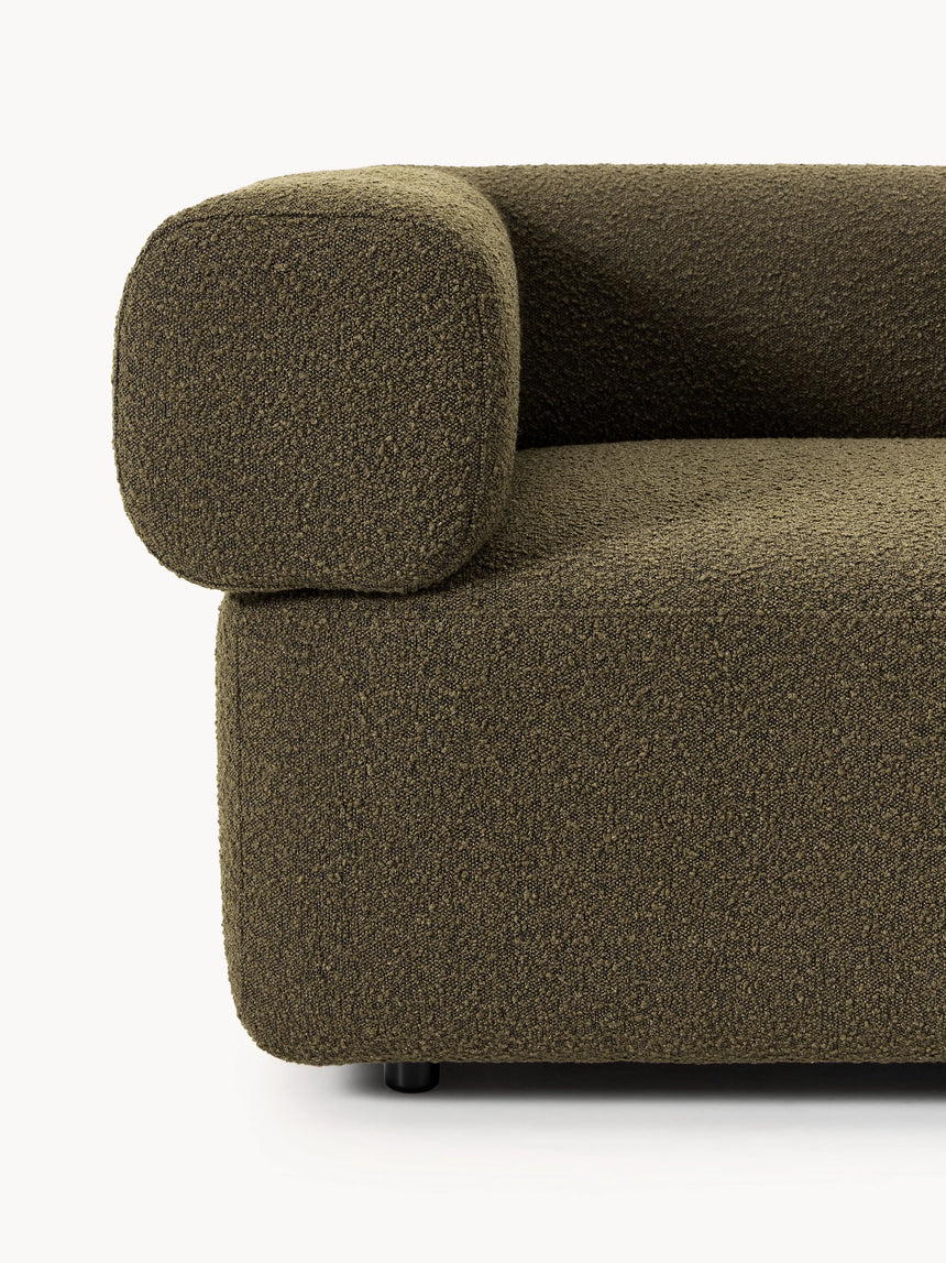 Apple Dörtlü Koltuk Zeytin Yeşili Bukle