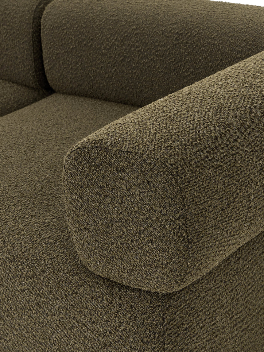 Apple Dörtlü Koltuk Zeytin Yeşili Bukle