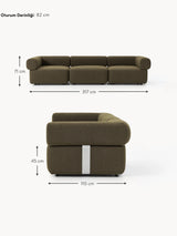 Apple Dörtlü Koltuk Zeytin Yeşili Bukle