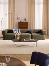 Apple Dörtlü Koltuk Zeytin Yeşili Bukle