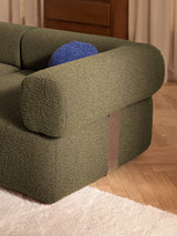 Apple Dörtlü Koltuk Zeytin Yeşili Bukle