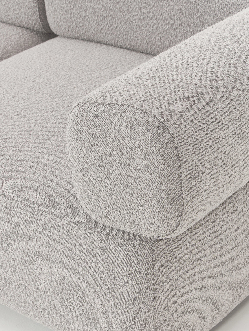 Apple Üçlü Koltuk Gri Bukle