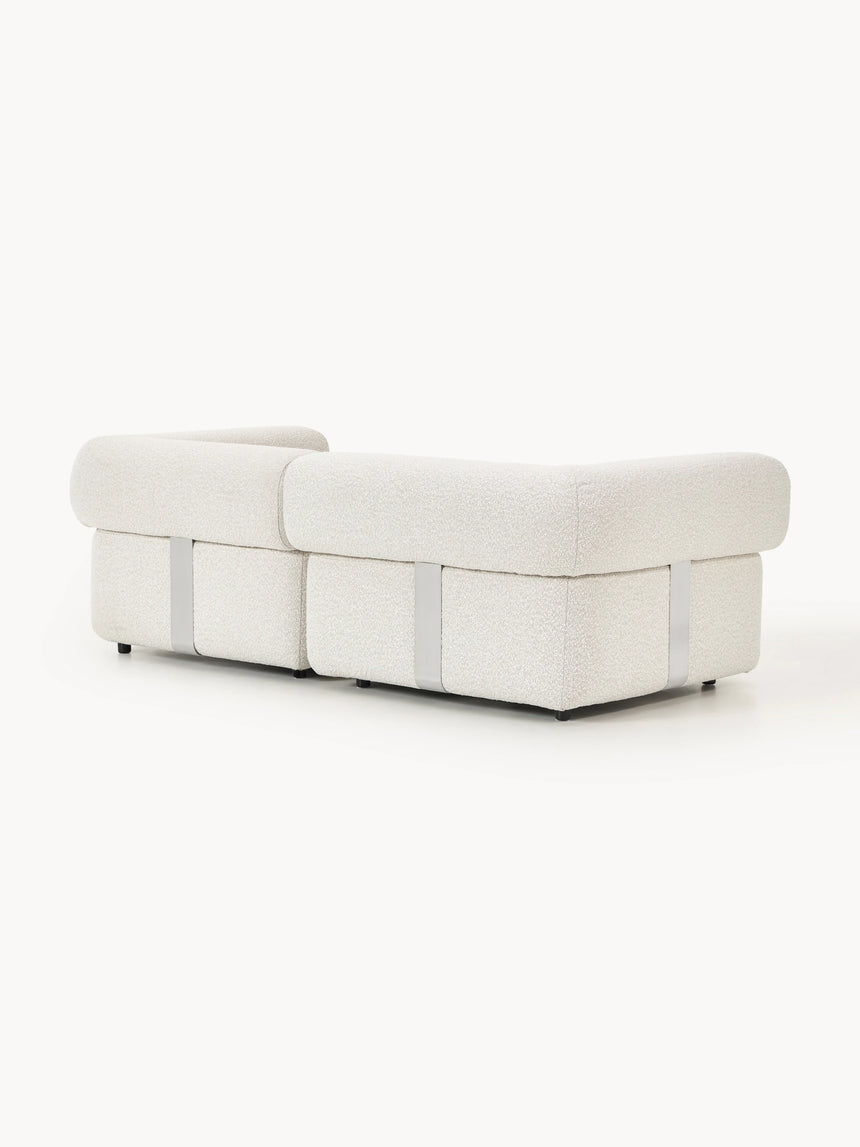 Apple Üçlü Koltuk Kırık Beyaz Bukle