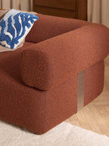 Apple Üçlü Koltuk Terakota Bukle