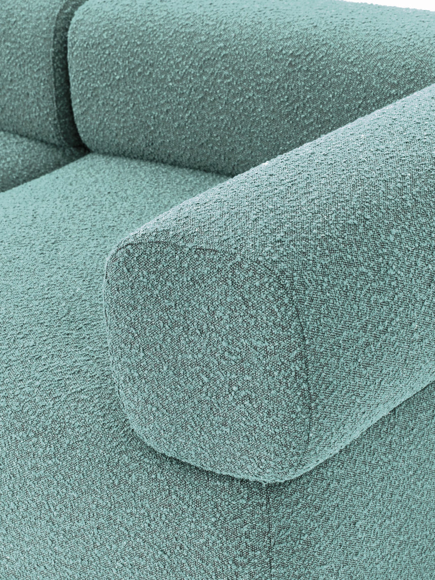 Apple Üçlü Koltuk Turkuaz Bukle