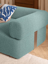 Apple Üçlü Koltuk Turkuaz Bukle